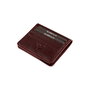 Argenta Cartera Hombre Piel Auténtica Rojo Clarete 10.5x8x2 cm Zoozie Bags